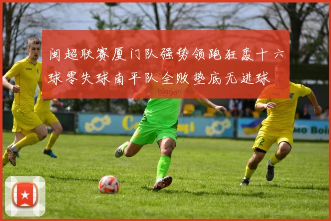 闽超联赛厦门队强势领跑狂轰十六球零失球南平队全败垫底无进球
